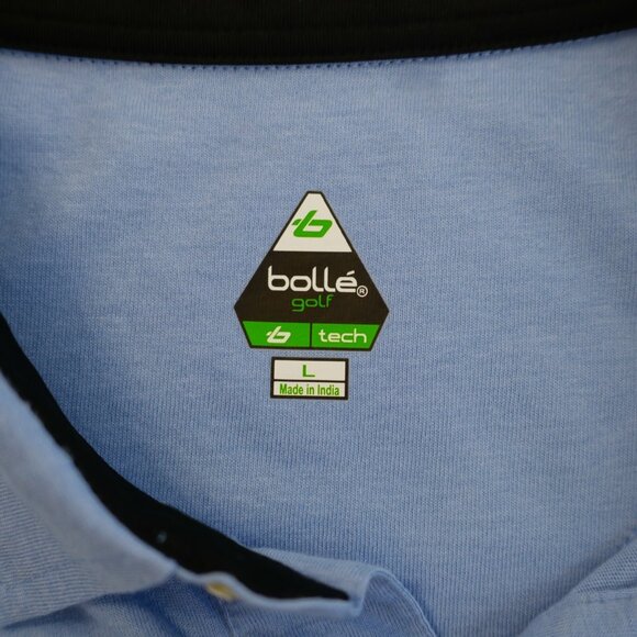Bolle Golf Tech Large Blue Collared‎ Polo Shirt Short Sleeve - Picture 9 of 10